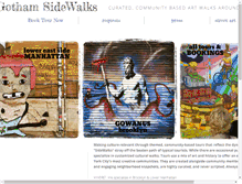 Tablet Screenshot of gothamsidewalks.com